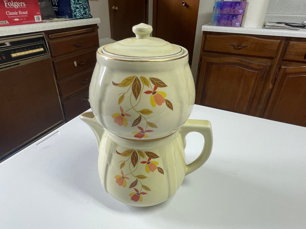 Hall Jewel Tea Autumn Leaf  Drip Coffee Pot