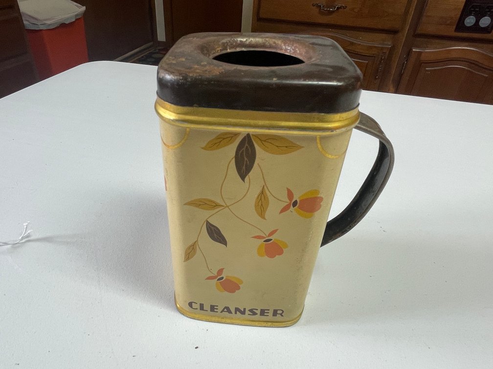 Hall Jewel Tea Autumn Leaf Tin Cleanser Can