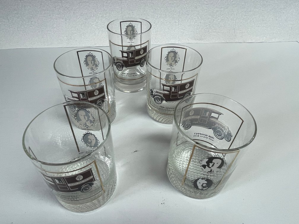 Set of (5) Jewel Tea Salesman Glasses