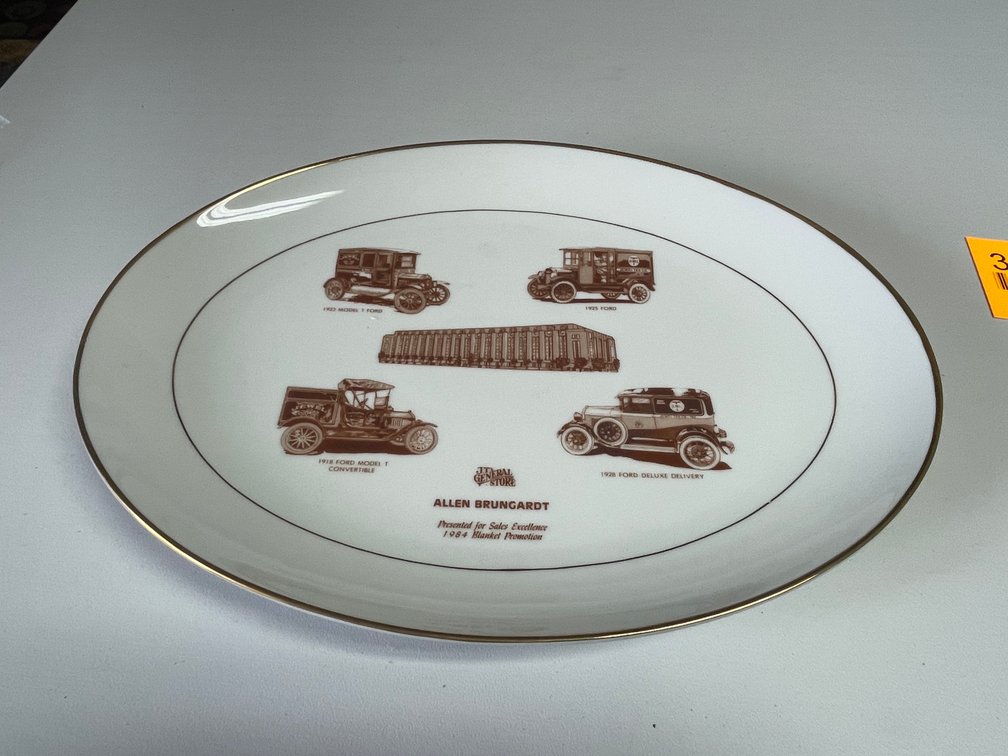 Jewel Tea Salesman Award Platter