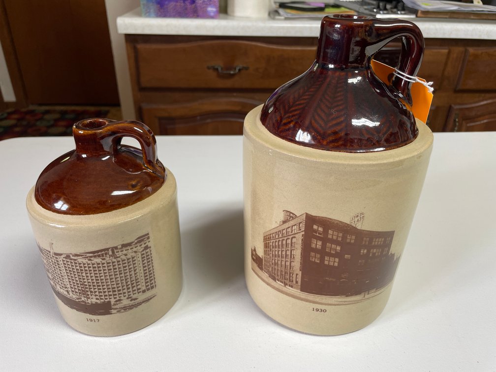 (2) Hall Jewel Tea Historical Commemorative Jugs