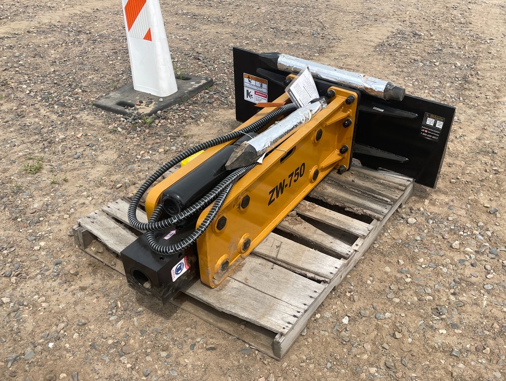Unused 2025 Wolverine Skid Steer Concrete Breaker Attachment