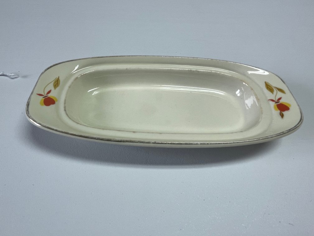 Hall Jewel Tea Autumn Leaf Rectangle Butter Dish Bottom