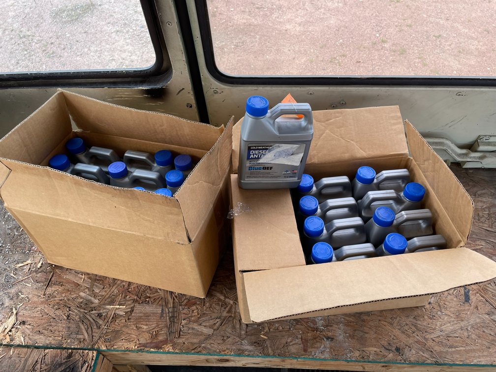 (2) Boxes of Blue Def Diesel Anti Gel