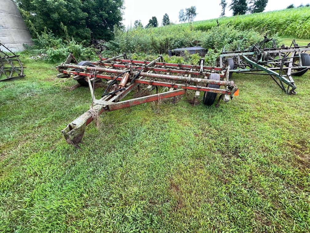 International Harvester Pull Behind Rake and Cultivator