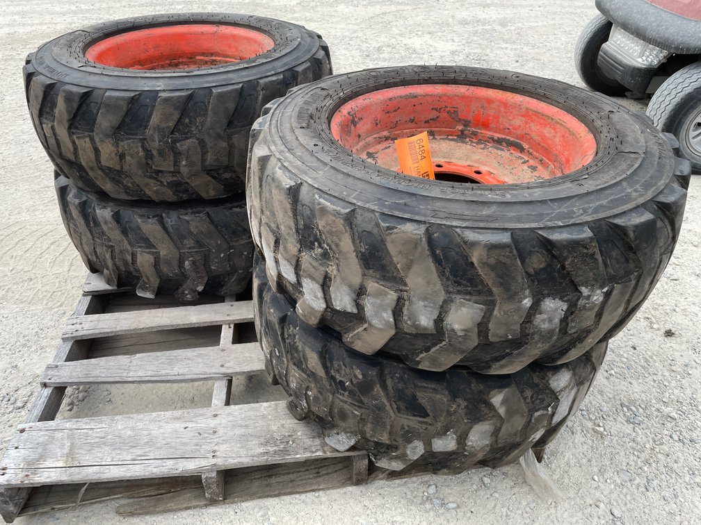 (4) Skidsteer Tires and Rims
