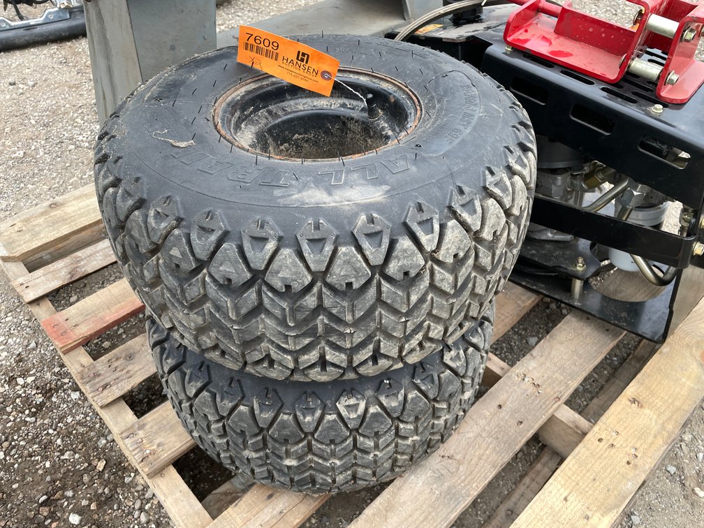 (2) Carlisle Fluid Filled Mower Tires
