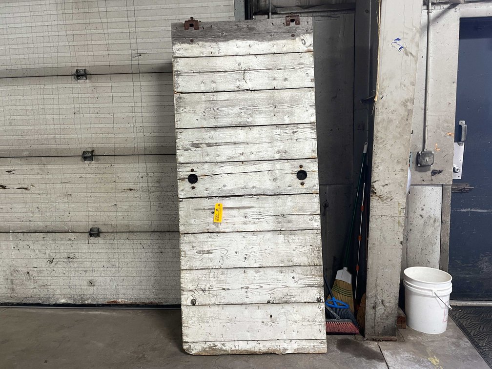 Vintage Barn Door With Pulleys (B)