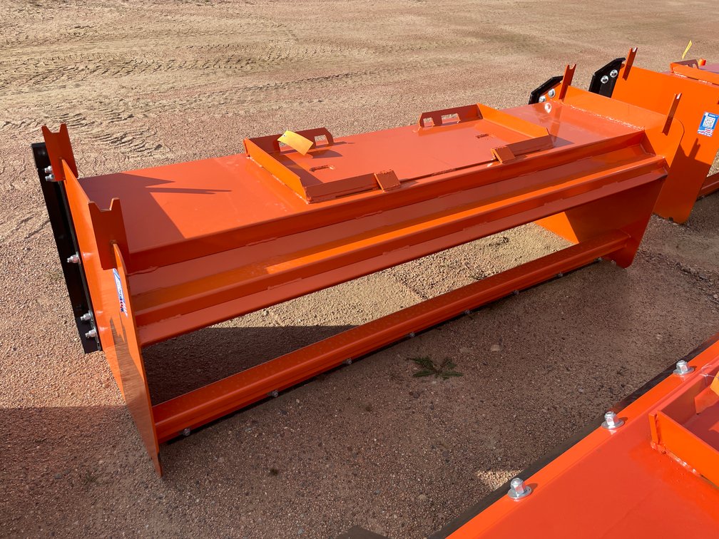 8' HD Snow Pusher with Pull-Back Attachment 