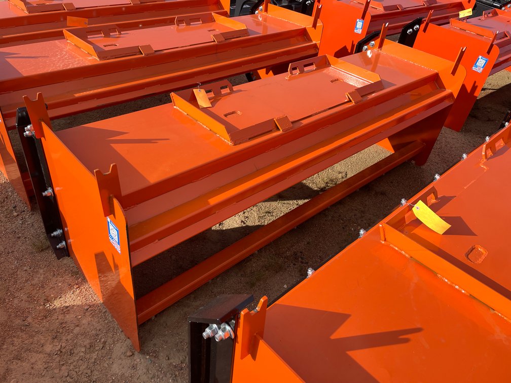 8' HD Snow Pusher with Pull-Back Attachment 