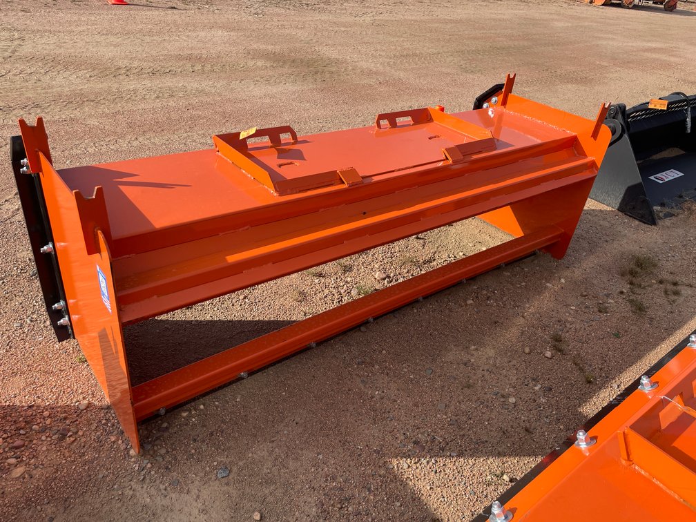 8' HD Snow Pusher with Pull-Back Attachment 