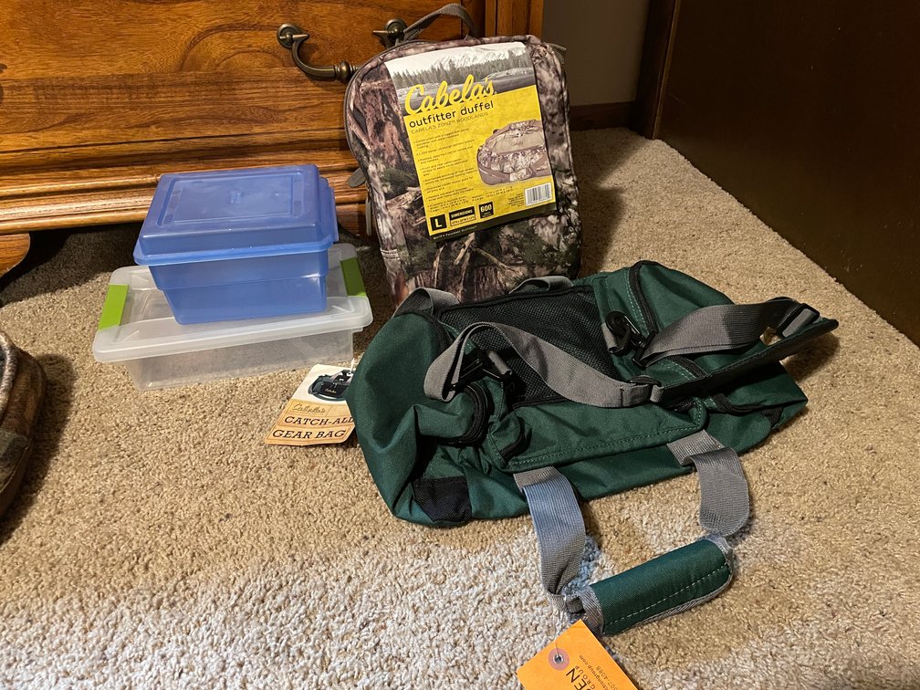(1) Cabella's Outfitter Duffel Bag and More