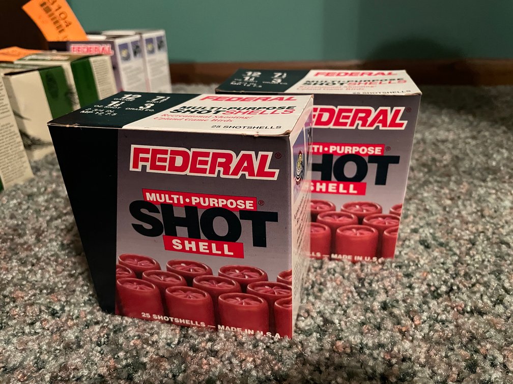 (2) Boxes of Federal Multi Purpose 12 Guage Shot Shells