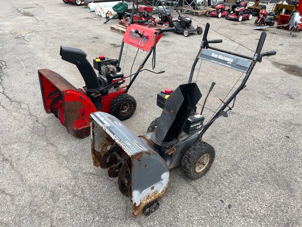 (2) Yard Machines Snow Blowers (O4)