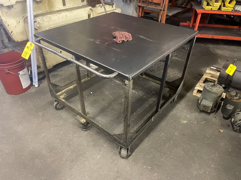 Metal Cart on Wheels