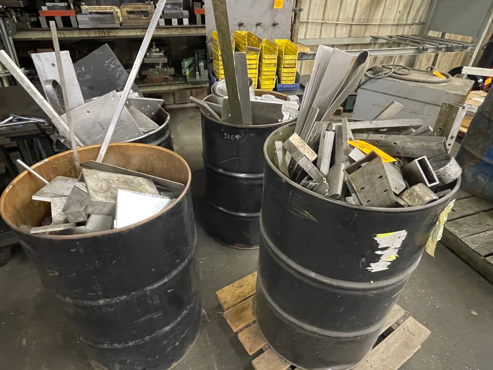 (5-1/2) Barrels of Aluminum Scrap Cutoffs