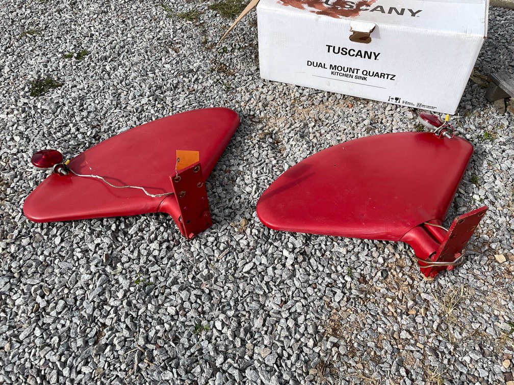 Pair of Farmall H and M Clamshell Fenders