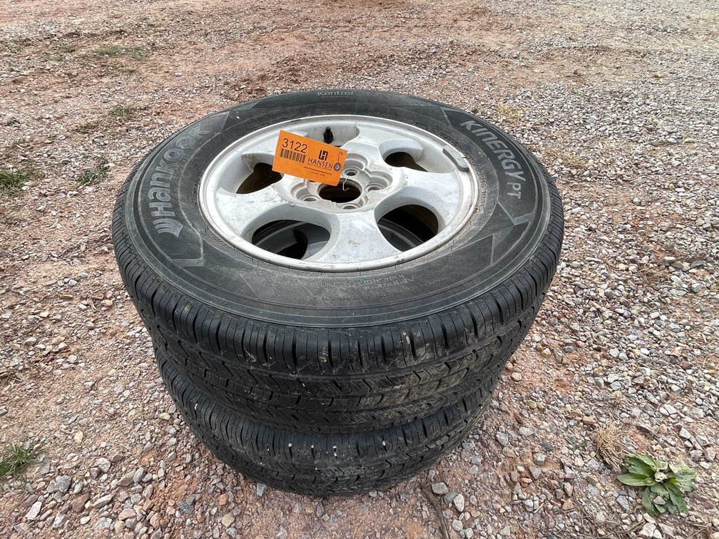 (2) Aluminum Wheels and Tires 