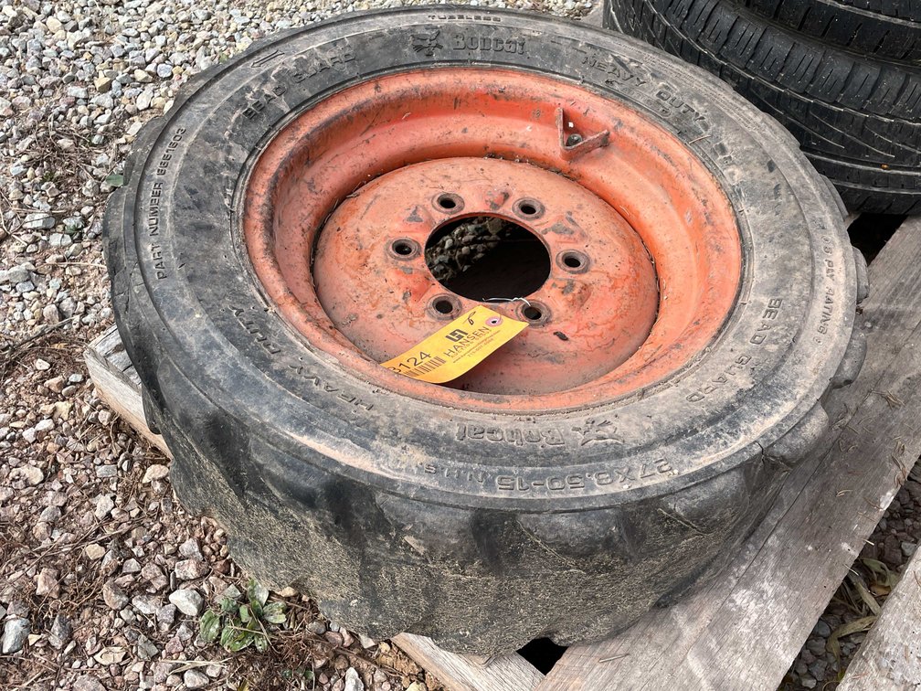 Bobcat Skidsteer Wheel and Tire 