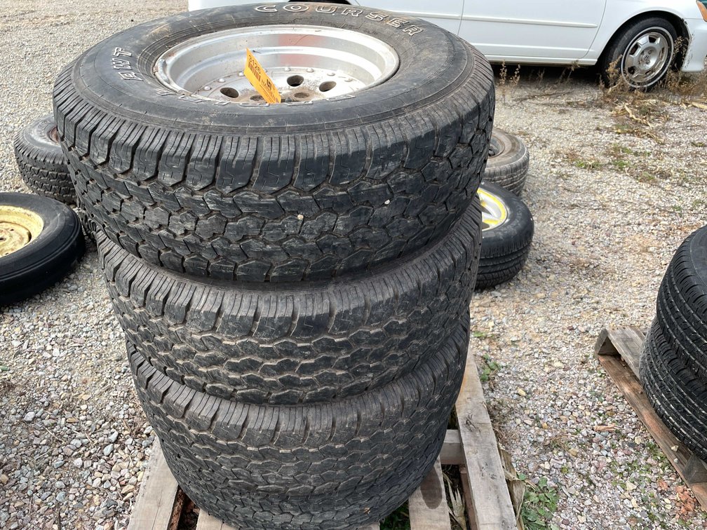 (4) Aluminum Wheels and Tires 