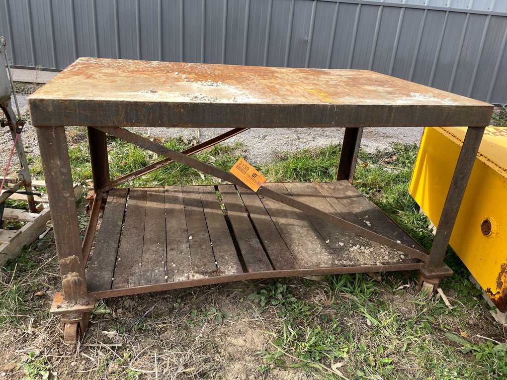 Heavy Duty Steel Shop Table 