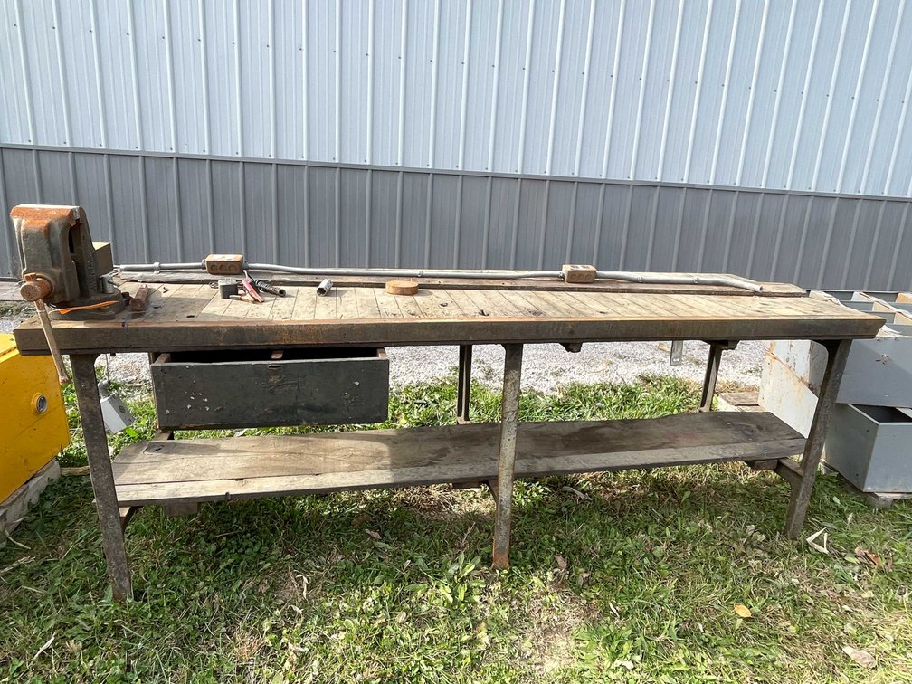 Shop Bench and Vice