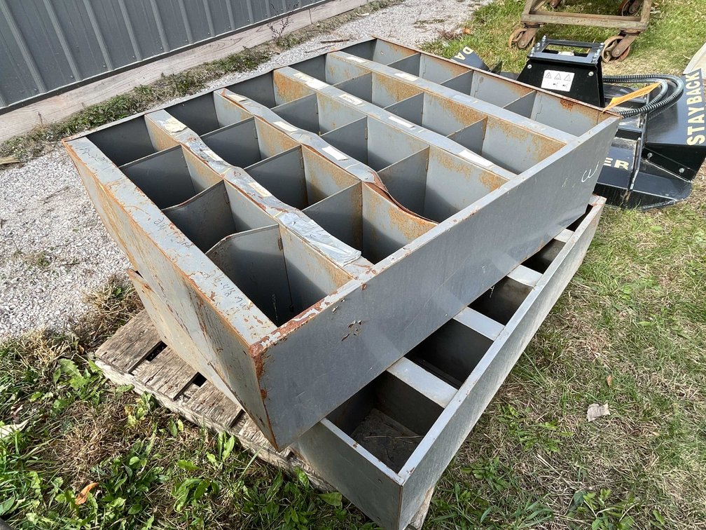 (2) Steel Shop Organizers