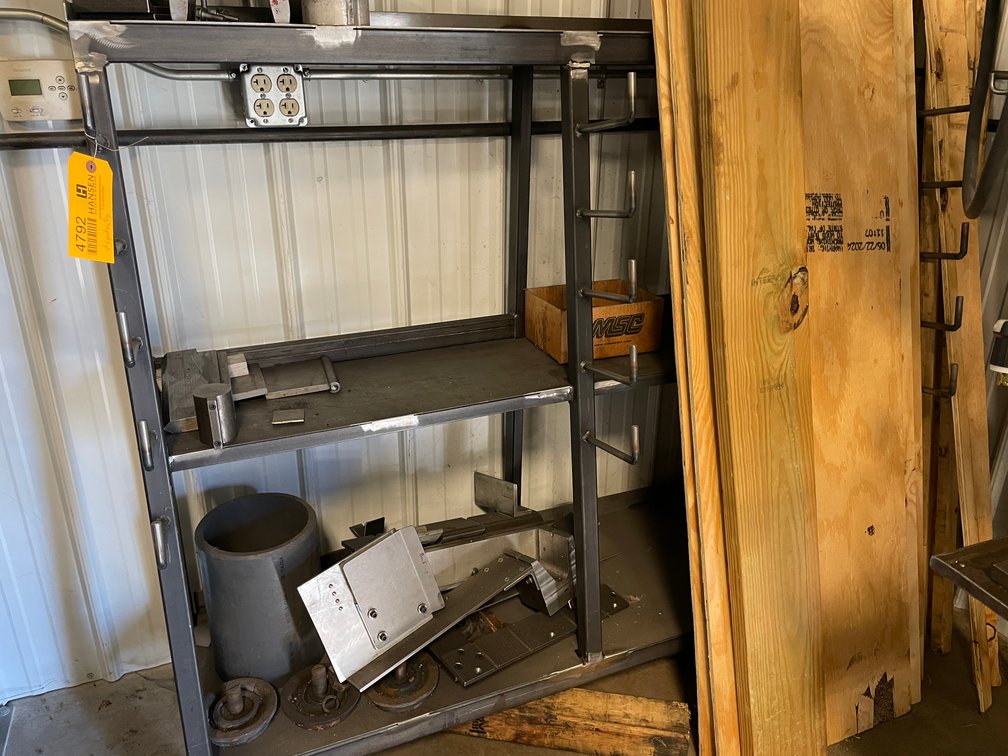 Steel Material Rack and Contents
