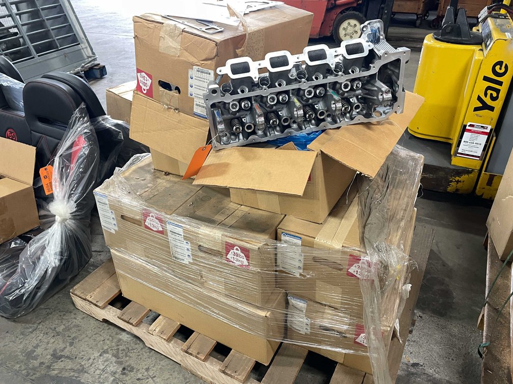 Pallet of (11) Mopar Cylinder Heads (E)