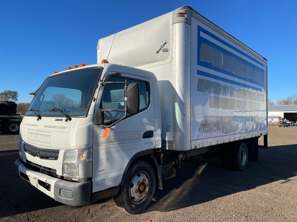 2012 Mitsubishi Canter FE160 Cab Over Diesel Box Truck (Has WI TItle)