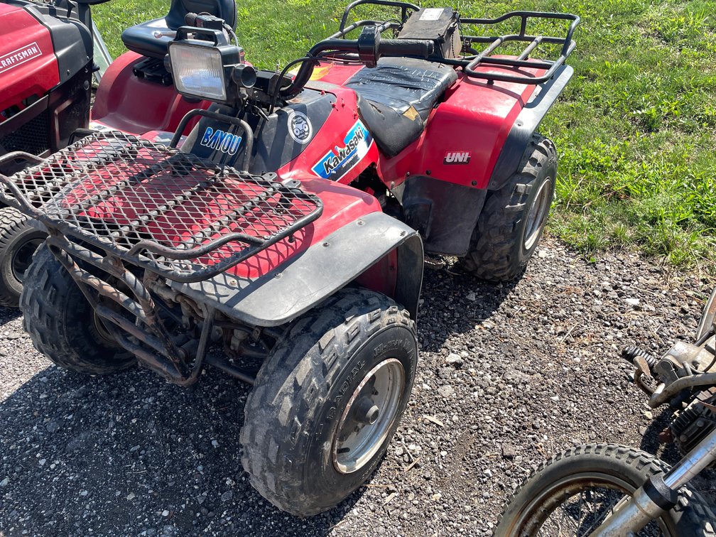 1986 Kawasaki Bayou 300 ATV (No Registration Card)