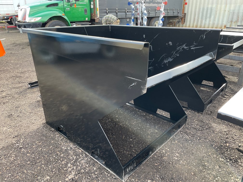 Steel Skidsteer Hopper with Pockets