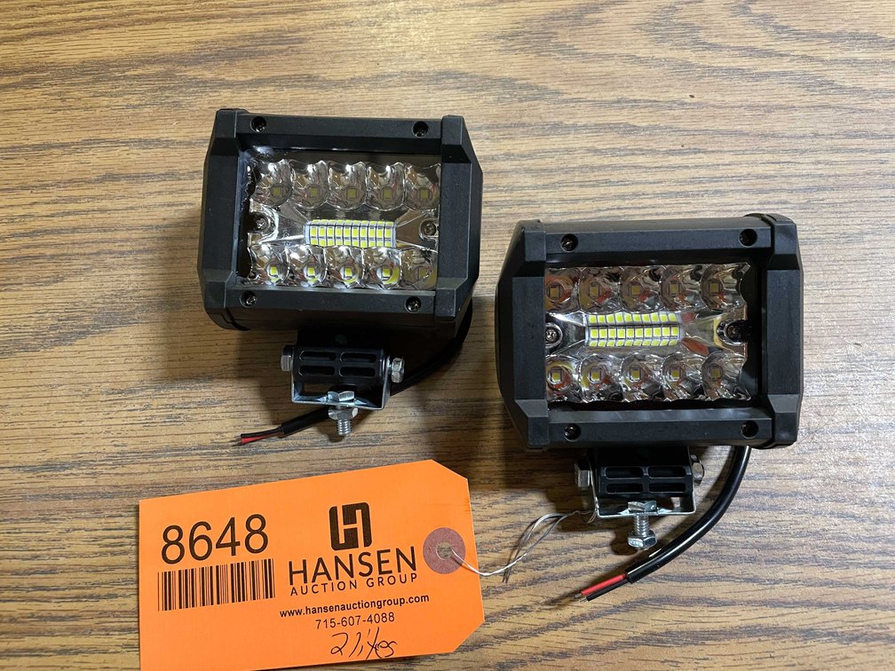 (2) LED Work Lights, 4" Long, 12/24vdc (PR11)