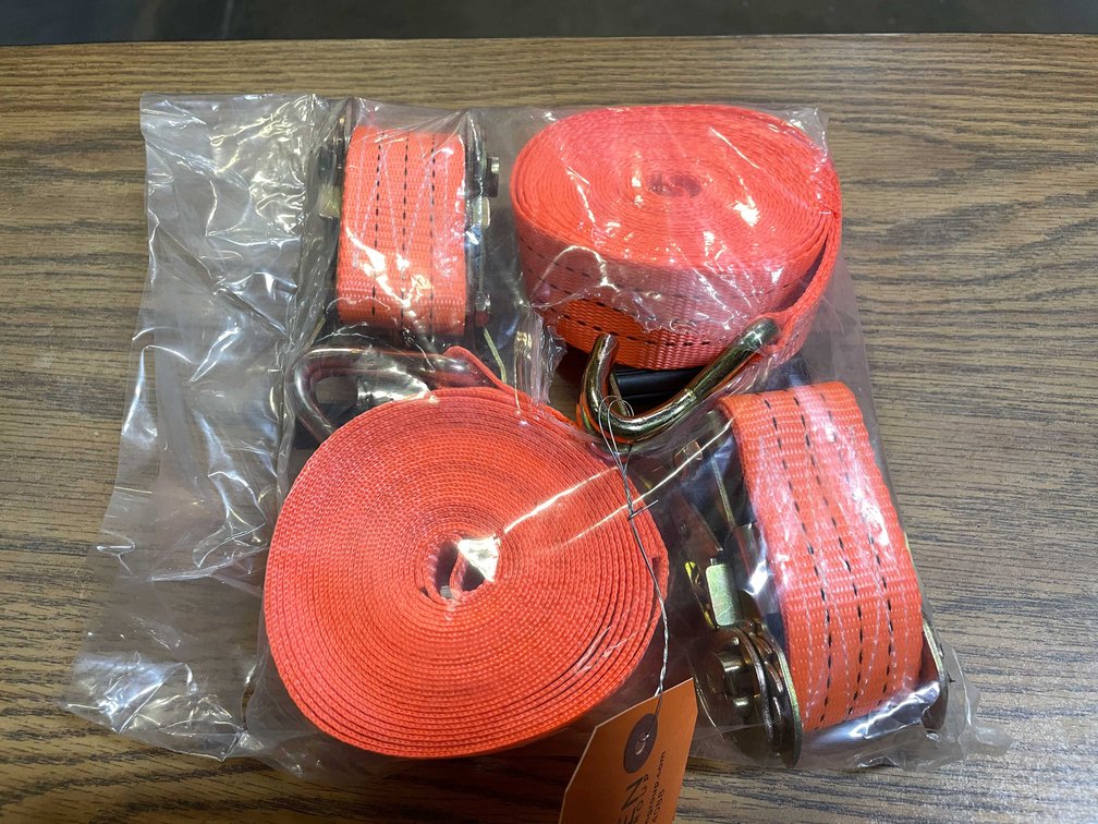 (2) Ratchet Straps, 1-1/2" Wide x 15' Long (PR11)