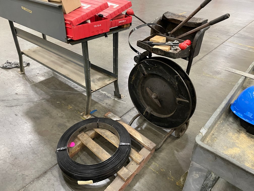 Metal Strapping Cart