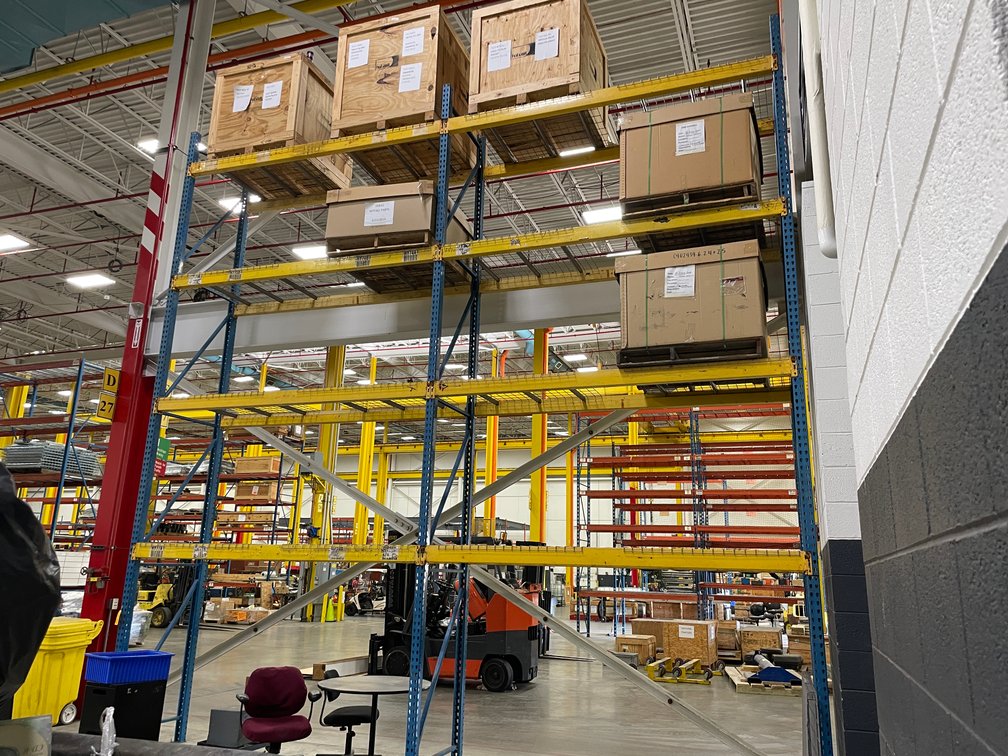 (2) Sections of Pallet Racking