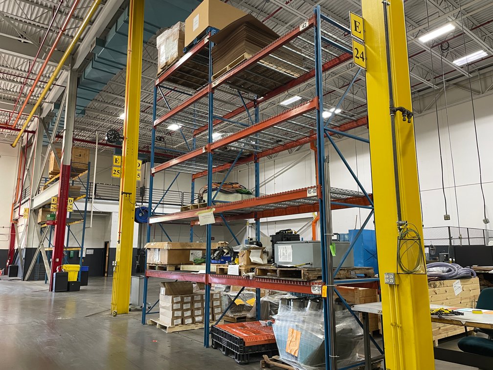 (2) Sections of Pallet Racking