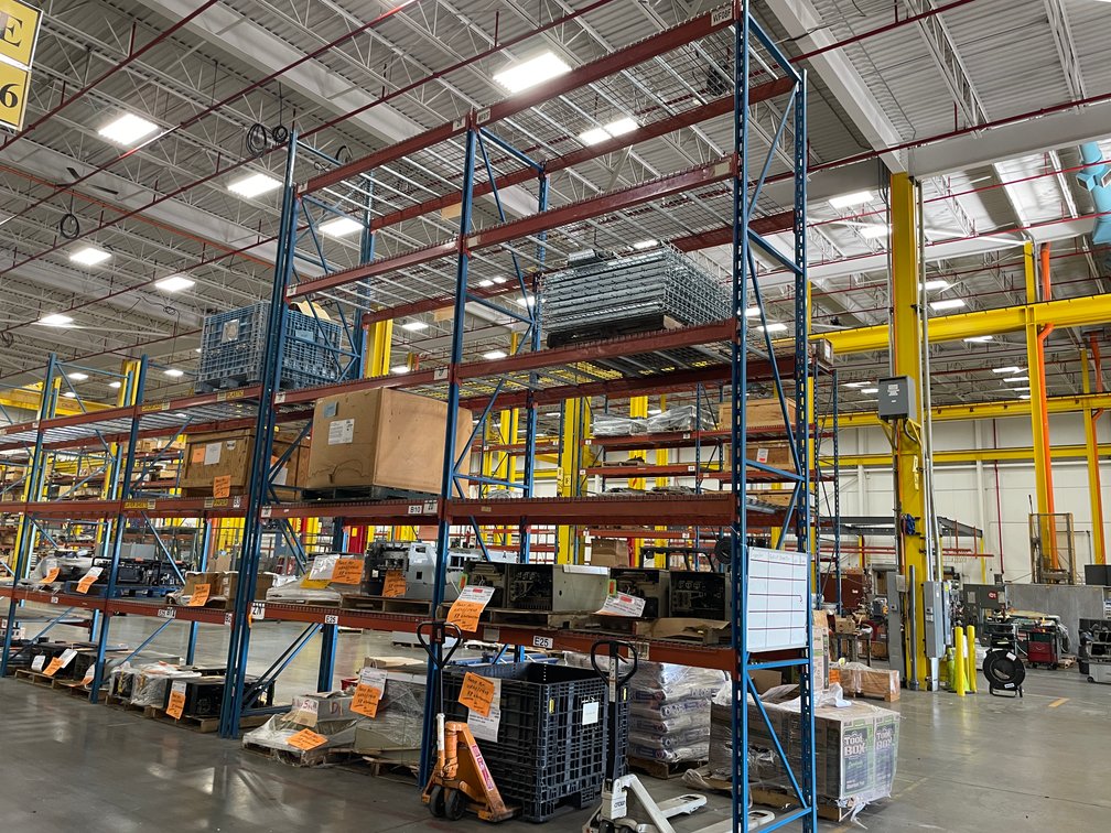 (2) Sections of Pallet Racking