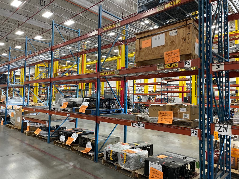 (3) Sections of Pallet Racking