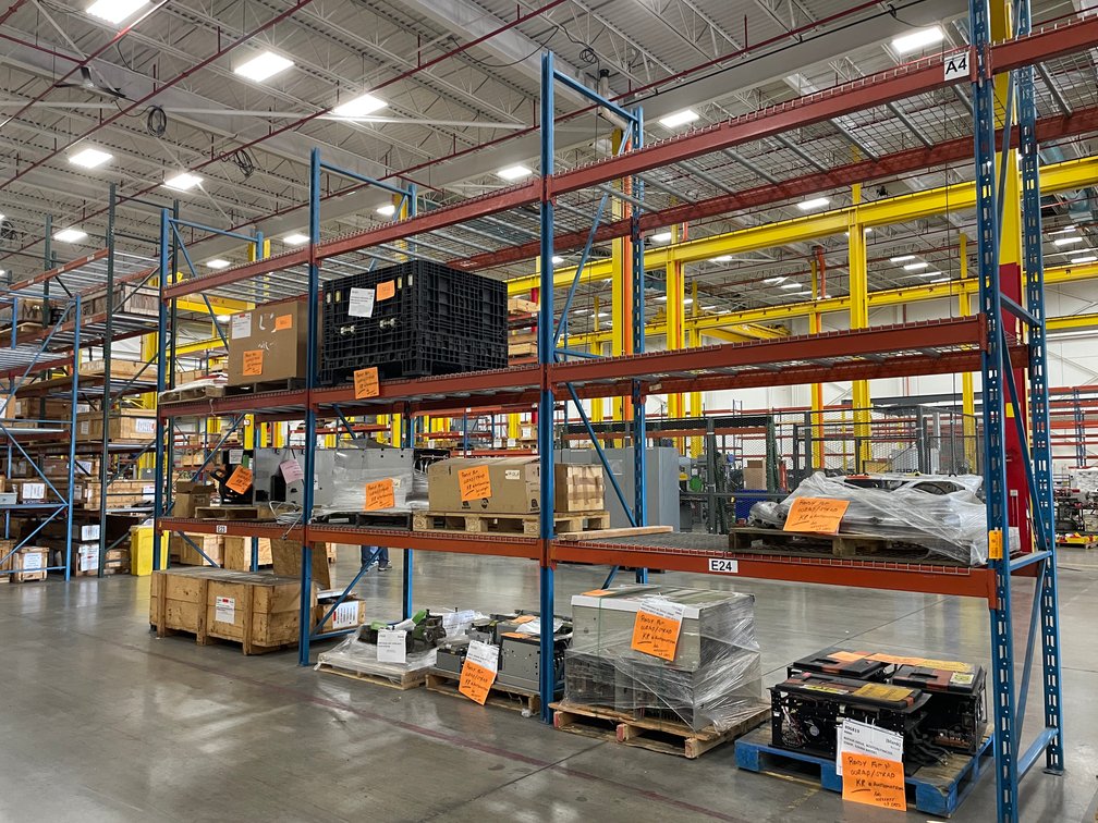(3) Sections of Pallet Racking