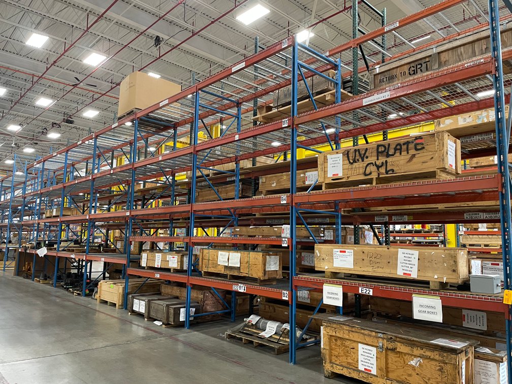 (7) Sections of Pallet Racking