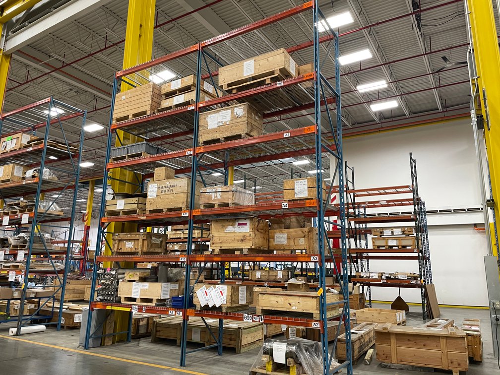 (2) Sections of Pallet Racking