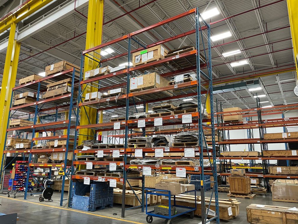 (2) Sections of Pallet Racking