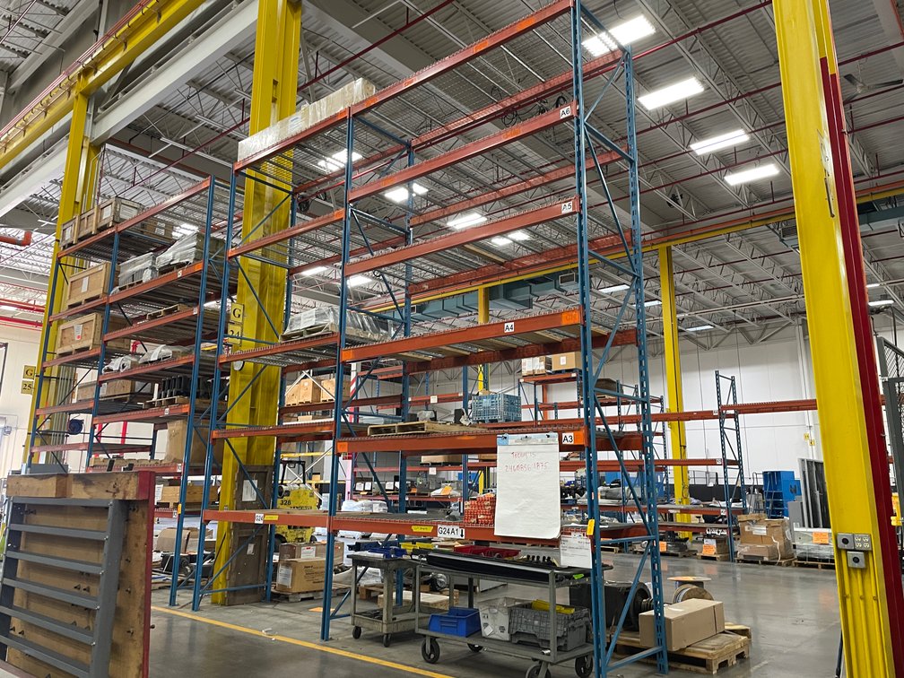 (2) Sections of Pallet Racking