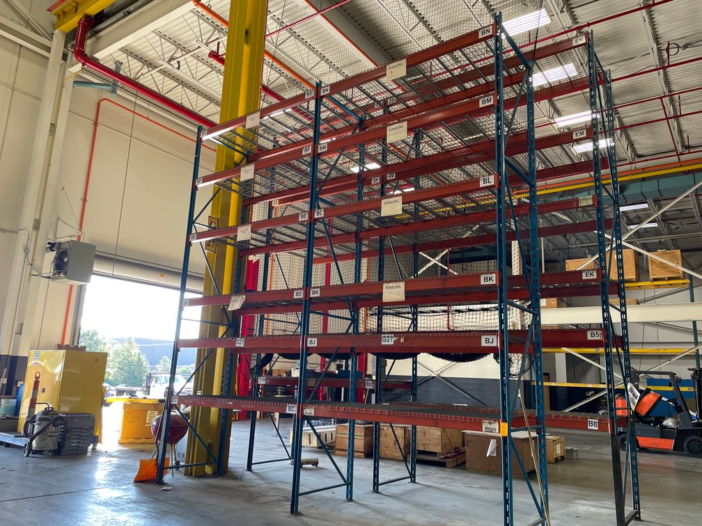 (2) Sections of Pallet Racking