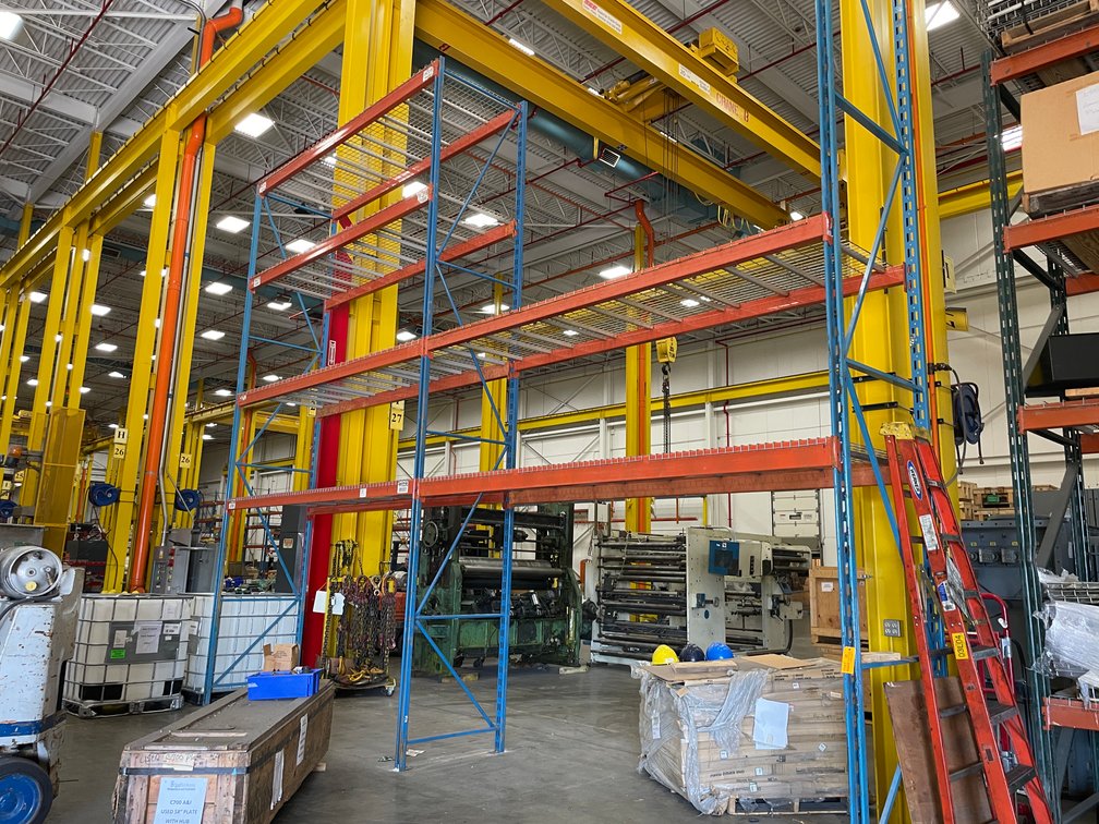 (2) Sections of Pallet Racking