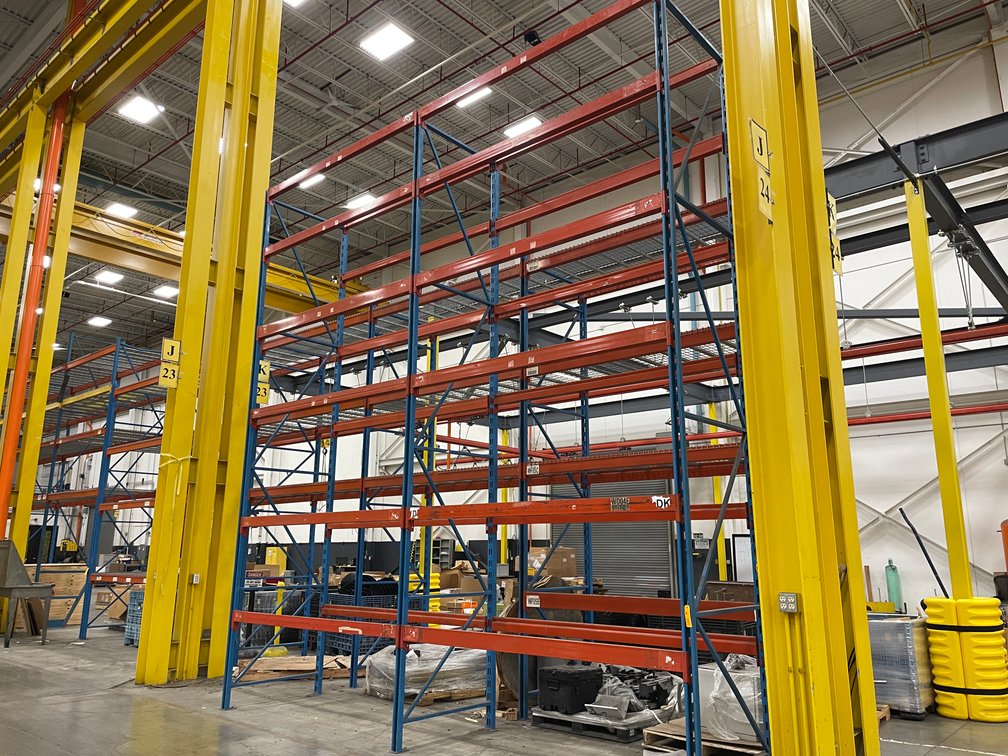 (2) Sections of Pallet Racking