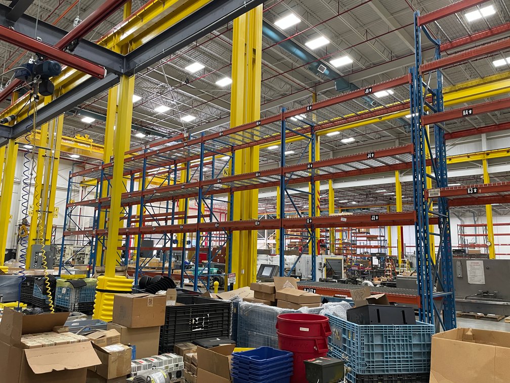 (5) Sections of Pallet Racking