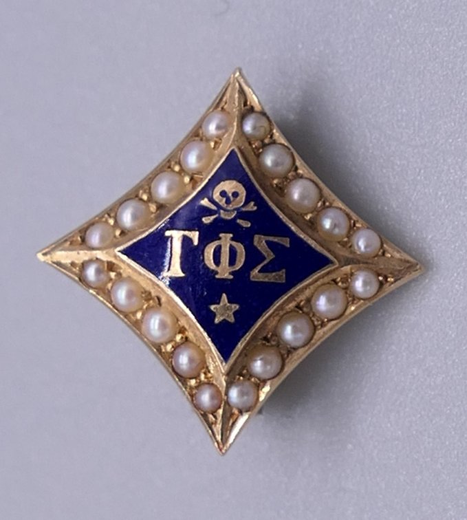 14K Gold Gamma Phi Sigma Pin