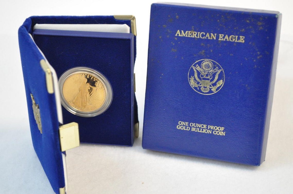 1 oz. Proof Gold American Eagle $50 Coin, 1986